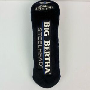 Callaway Golf BIG BERTHA Steelhead Club #3 Navy Blue Driver Head Cover Velvet